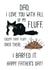 Funny Fur Ball Father's Day Card - Dad - Cat - Dad, I Love You With All My Fluff Except That Fluff Over There I Barfed It created by Miümi Cat