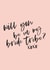 Bride tribe - wedding - pink created by Knockknockpennystudio