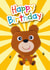 bear animal Birthday Card 5495 created by Made by Man