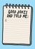 Good Dad jokes list Father's Day card created by Studio Doodles