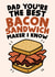 Best bacon sandwich maker Dad card created by Studio Doodles