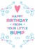 Classic Birthday Card - From Your Little Bump - Hearts created by Hello Fridays Studio