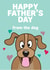 DOG PET Father's Day Card 29632 created by HC Illustrations