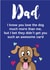 DAD FUNNY Birthday Card 29633 created by HC Illustrations
