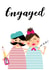 French couple engaged created by Memelou