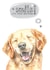 Cute Birthday Card - Golden Retriever - Dog - Smile created by Dotty Dog Art