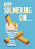 Keep soldiering on dippy egg get well card created by Stonefoxes