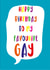 gay lgbt Birthday Card 13750 created by Lukanna Designs