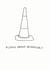traffic cone Birthday Card 28800 created by Redback Cards