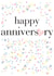 Polka Dot Typoragphy Anniversary Card - Heart - Happy Anniversary created by Claire Giles