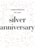 Classic Confetti Silver Anniversary Card - 25 Years - Congratulations On Your Silver Anniversary created by Claire Giles