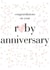 Classic Ruby Anniversary Card - 40 Years - Congratulations On Your Ruby Anniversary created by Claire Giles
