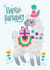 llama cute Birthday Card 1859 created by Claire Stamper
