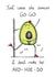 avocado pun Birthday Card 4365 created by Debmon Design