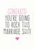 Funny Wedding Card For Couple - Engagement Card - Rock This Marriage Shit created by Purple Tree Designs