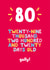 80 days Birthday Card 3453 created by Ivorymint cards