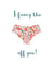 I fancy the pants off you Valentine's day card for her created by Bombus