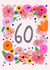 60 floral Birthday Card 9469 created by Hello Hatty