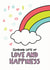Sending Lots of Love and Happiness Card created by Angela Chick