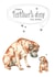 dog puppy Father's Day Card 30755 created by Dotty Dog Art
