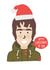 Funny Christmas Card - Oasis - Liam Gallagher created by Studio Boketto