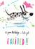 dog lets Birthday Card 13735 created by Sarah Wilton