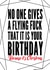 fuck flying Birthday Card 8140 created by Filthy Sentiments