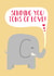 elephant love Good Luck Card 3873 created by Wink Design - Michelle Roberts