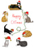 cat cute Christmas Card 2245 created by Just like Sophie