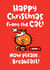 Cute Funny From the Cat Christmas Card created by Pink wink