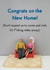 Rude New Home Card - Figurines - Congrats - Don't Expect Us To Come And Visit, It's F*cking Miles Away created by Bold & Bright Cards