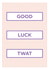 Cheeky FRIEND Good Luck Card 31011 created by Thirty Mussels