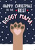 Cute - Cartoon - Adorable - Dog Paw - Paw - Doggy Mama - Mama - To The Best Doggy Mama - Snow - Christmas Card created by Wink Design - Michelle Roberts