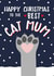 Cat Paw - Cute - Modern - Cat - Paw - Snowing - To The Best Cat Mum - Cat Mum - From the Cat - Christmas Card created by Wink Design - Michelle Roberts