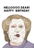 robin williams mrs doubtfire Birthday Card 10047 created by Hey Huns It's Nicole