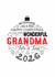 To The Most Wonderful Grandma - 2026 - Modern Festive Christmas Bauble Card. created by Little Red Cherry