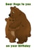 bear hug Birthday Card 13542 created by RASAR