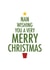 Modern -Typography - Christmas Tree - Nan - Nan Wishing You A Very Merry Christmas - Christmas Card created by Cookie Design