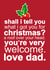 funny tell Christmas Card 5701 created by Redrakoon