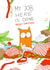 cat kitten Christmas Card 3322 created by Kasia Cards