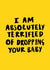 absolutely terrified New Baby Card 22221 created by Lauren Goodland