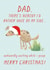 dad theres Christmas Card 7602 created by Chelsey Adams