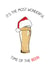 beer funny Christmas Card 6131 created by The Card Compony