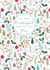 Modern/contemporary Christmas Card, featuring an all over festive design. created by Laura Darrington Design Ltd.