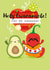 Fun Holy Guacamole - Avocado and chilli Mexican Engagement card for a friend created by Pango Productions