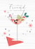 Modern/contemporary Christmas Card, featuring a stylish cocktail design. created by Laura Darrington Design Ltd.