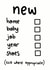 Funny Typography New Home Card / New Baby Card / New Job Card - Checkbox - Tick Where Appropriate created by Darwin Designs