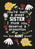 Best Sister - Aunt Promotion Card - Pregnancy Reveal Announcement created by Sian Moore Illustration