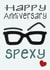 Spexy Glasses Anniversary Card created by Presents Felt