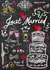 Chalk board 'JUST MARRIED!' wedding card created by Jodi Pedri